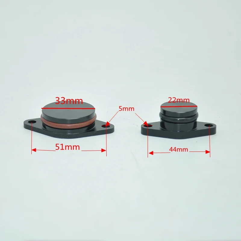 22/33mm design by aluminum For BMW Swirl Flap Blanking Plates seal with intake manifold gasket 6 cylinder