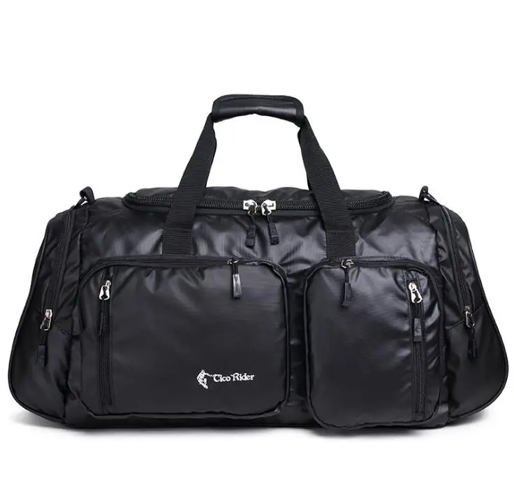 Travel Bag Portable Large Capacity Luggage Bag Male Waterproof Short-distance Travel Bag Outdoor Sports GYM Bag XA153K - Цвет: Black