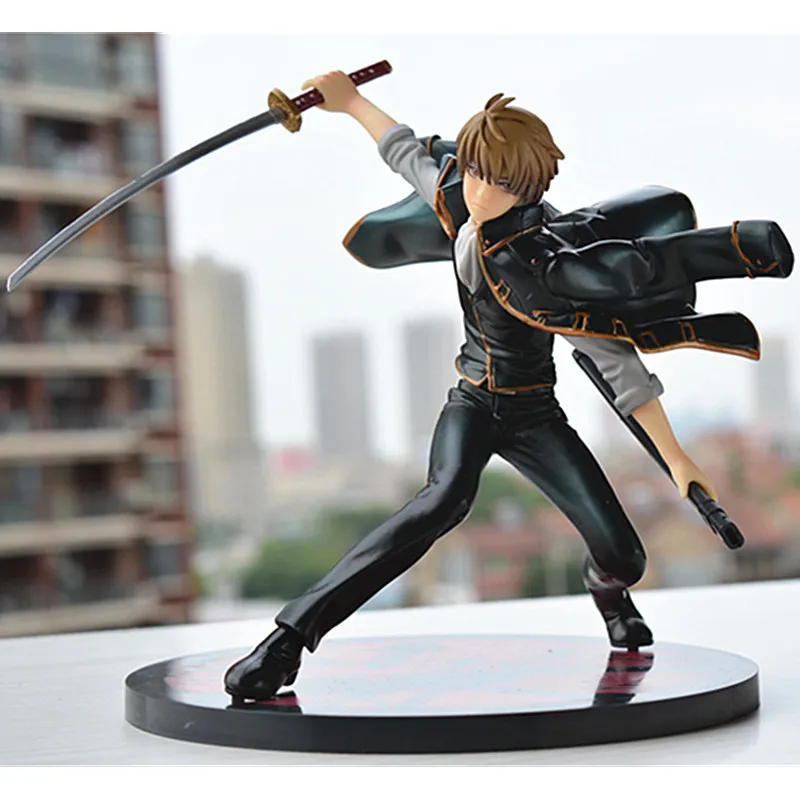 Аниме Фигурка гинтама «Серебряная душа» Okita Sougo смятение Ver.1 ПВХ 15 см Модель Детская популярная Коллекционная кукла A165