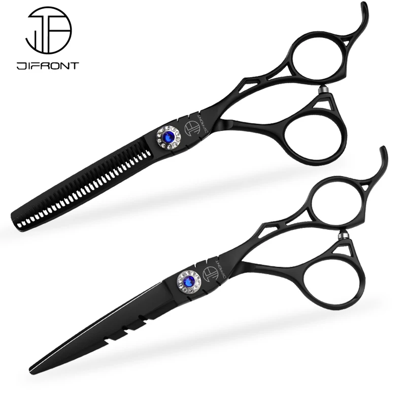 Sharp Blade Professional Hair Scissors Cut Cutting Salon Scissor Makas Barber Shears Hairdressing Black 6 inch | Красота и здоровье