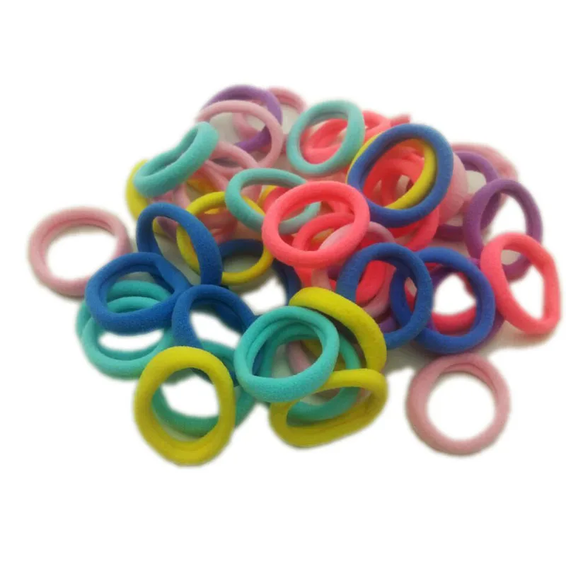 

100 a Packet of 3cm No Seams Hairband Cross Border outside China on Behalf of Ultra-stretch Color in Bulk Small Children Headban
