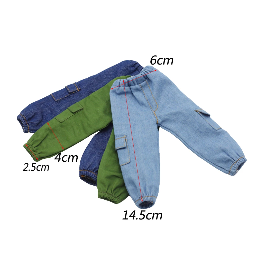 New 30cm BJD baby Clothes, Overalls, Pocket pants, casual pants for yosd, 1/6BJD doll clothes accessories for dolls