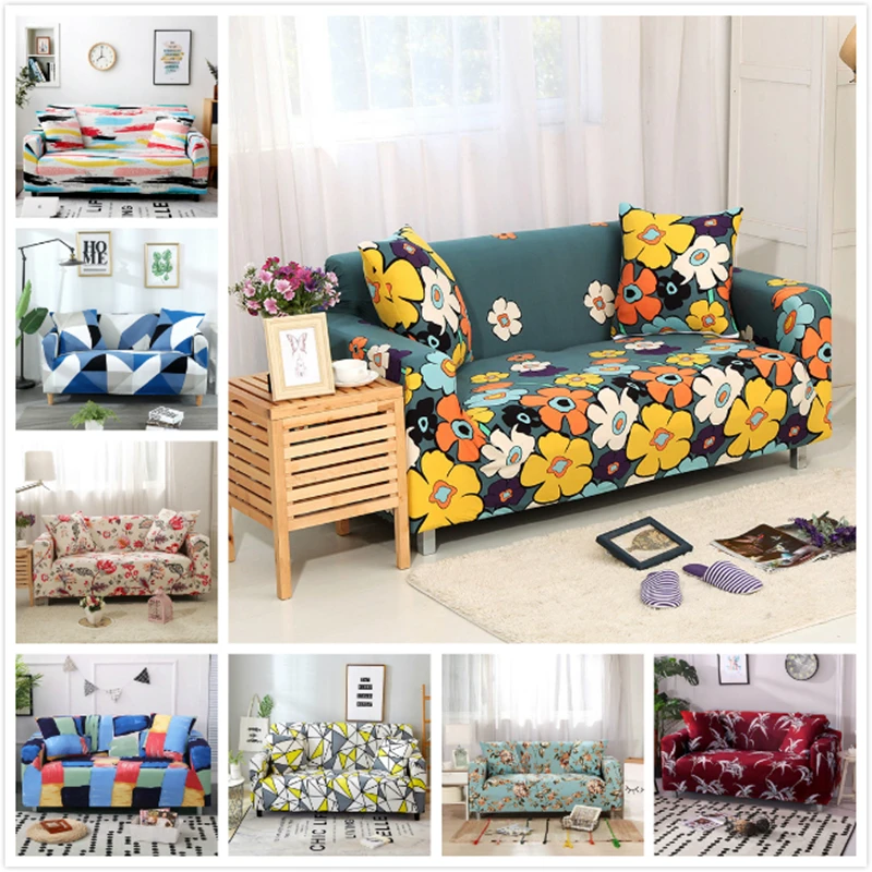 

Elastic Sofa Cover Set Cotton Universal Sofa Covers for Living Room Pets Armchair Corner Couch Cover Corner Sofa Chaise Longue