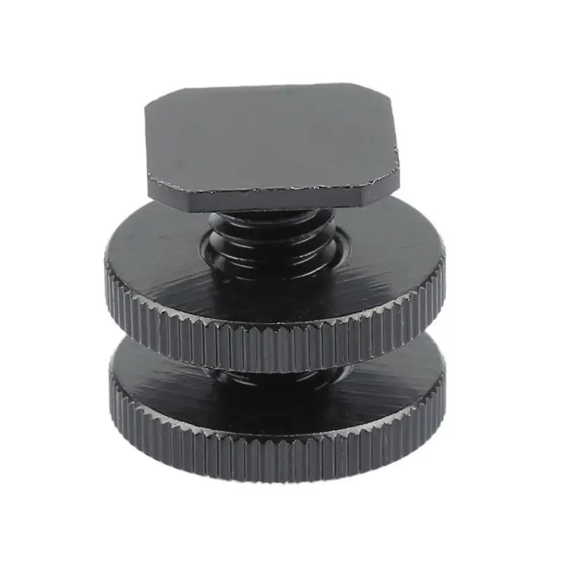 1/4" Flash Hot Shoe Mount Adapter Tripod Screw Converter Adapters With Double Nuts DSLR Camera Rig Monitor LED Video Light,camera screw mount