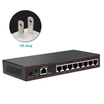 

Fast Desktop Heat Dissipation Data Transmission Office Base Gigabit Professional 9 Port High Speed Stable Network Switch Vlan