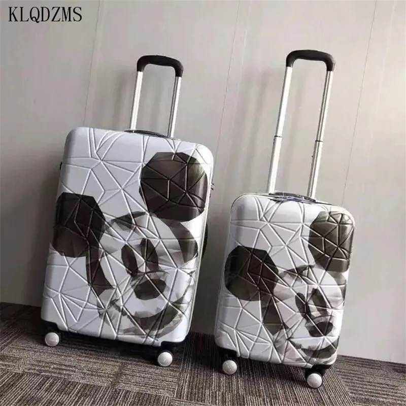 

KLQDZMS 20/24inch cartoon mouse Rolling Luggage Spinner brand High quality Travel Suitcase On Wheels