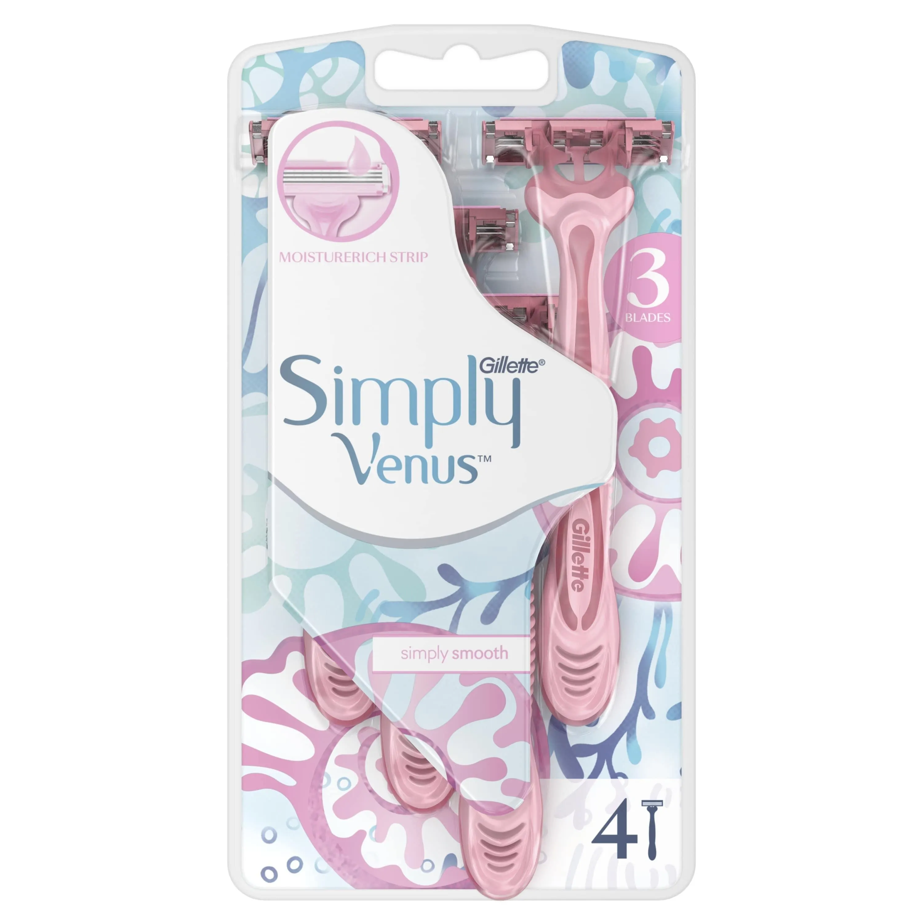 Одноразовая женская бритва Gillette Venus 3 4 шт. |