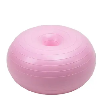 

Donut thickened explosion-proof apple ball inflatable balance massage ball yoga fitness ball with air pump
