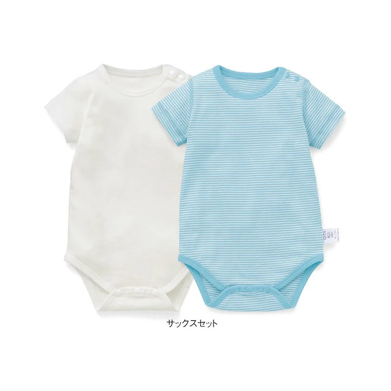 

New Style Foreign Trade Hipster Series Romper Pure Cotton Yarn Dyed Baby Onesie Triangular Crawling Clothes 70-80-90