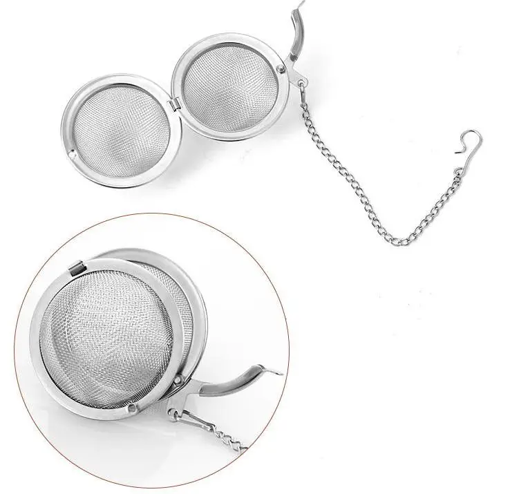 

500pcs Stainless Steel Tea Pot Infuser Sphere Mesh Strainer Ball 5cm Stainless Steel Wholesale