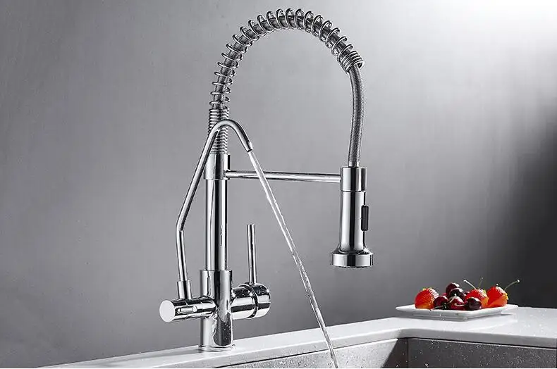 Кухонный фильтр для воды, 3 выхода, смеситель для раковины, кухонный кран, кухонный кран, кран для JM-29