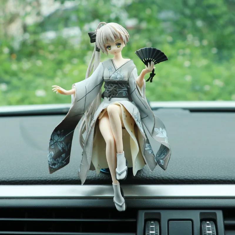 Dekoracja samochodu Anime Kimono Kasugano Sora miecz Model figurki