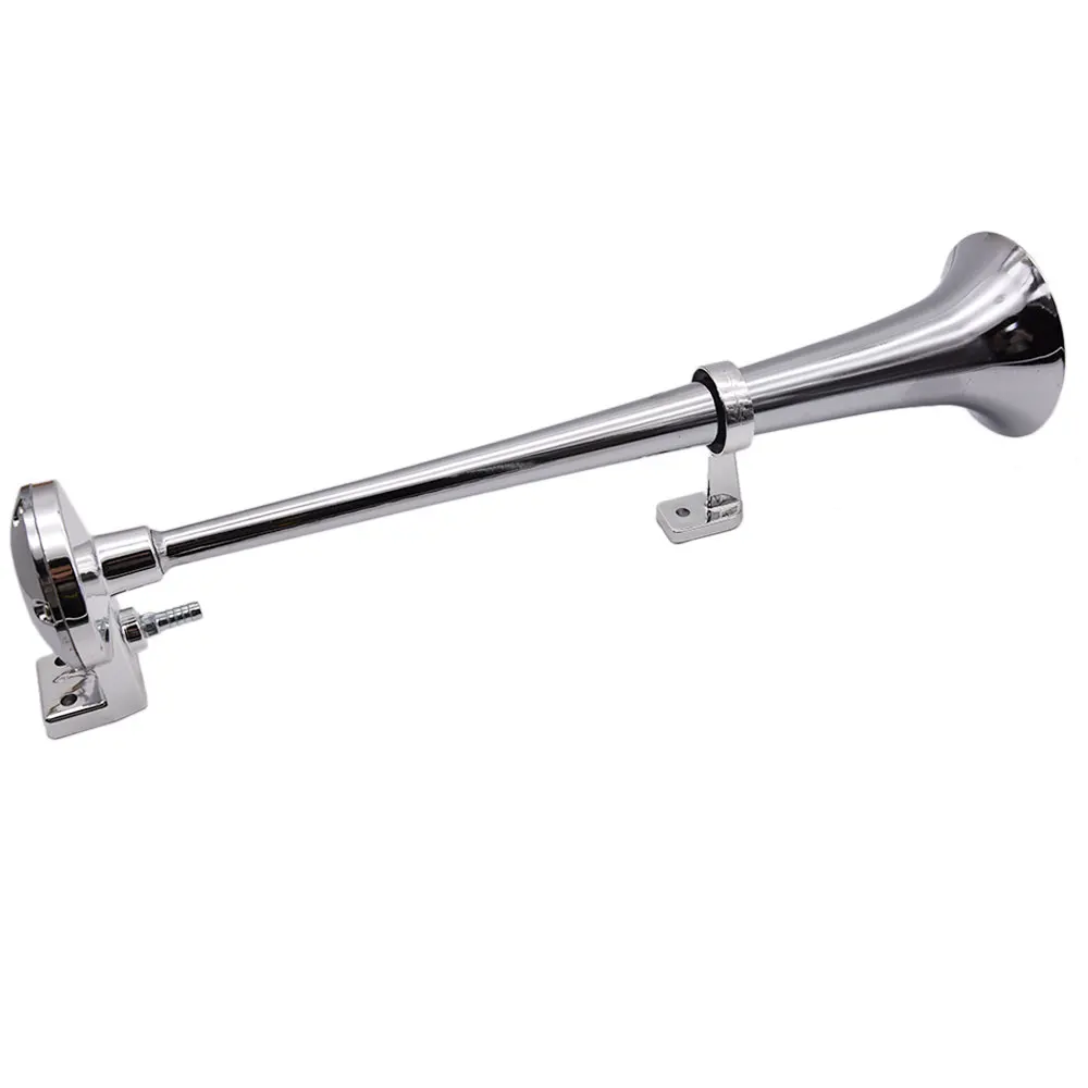 Najtaniej Uniwersalny Super głośny pojedynczy kompresor trąbkowy 17 Cal 150DB samochodowa sprężarka z sygnałem dźwiękowym 12V 1 zestaw do ciężarówek samochody łodzie samochody