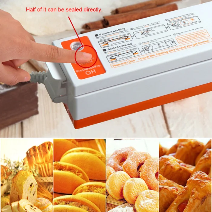 220V Vacuum Sealer Automatic Food Saver Machine Household Vacuum Packaging Machine FPing
