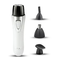 4в1 набор, влажная сухая Женская бритва, бикини, триммер, точный эпилятор для лица, волос, бровей, триммер, Женский инструмент для бритья