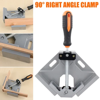 

Ec Right Angle Clamp 90 Degree Positioning Holder Woodworking Vice Miter Tool Set Adjustable Wood Corner Clamps for Door ds99