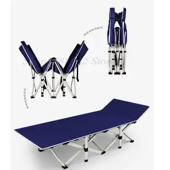

Folding bed nap lounge single bed office home simple accompanying beach portable adult camp bed