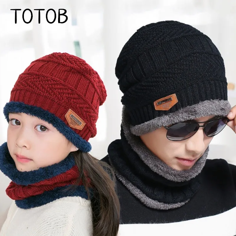 

Autumn and winter plus cashmere cap men's knit hat winter ear protection parent-child wool hat outdoor warm men and women caps
