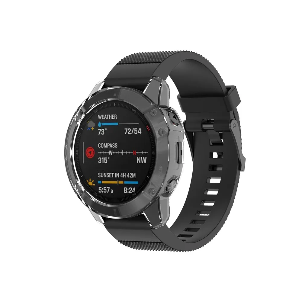 Защитный чехол s для Garmin Fenix 6 Fenix 6S 6X мягкий кристально чистый ТПУ защитный чехол рамка умные часы аксессуары оболочка