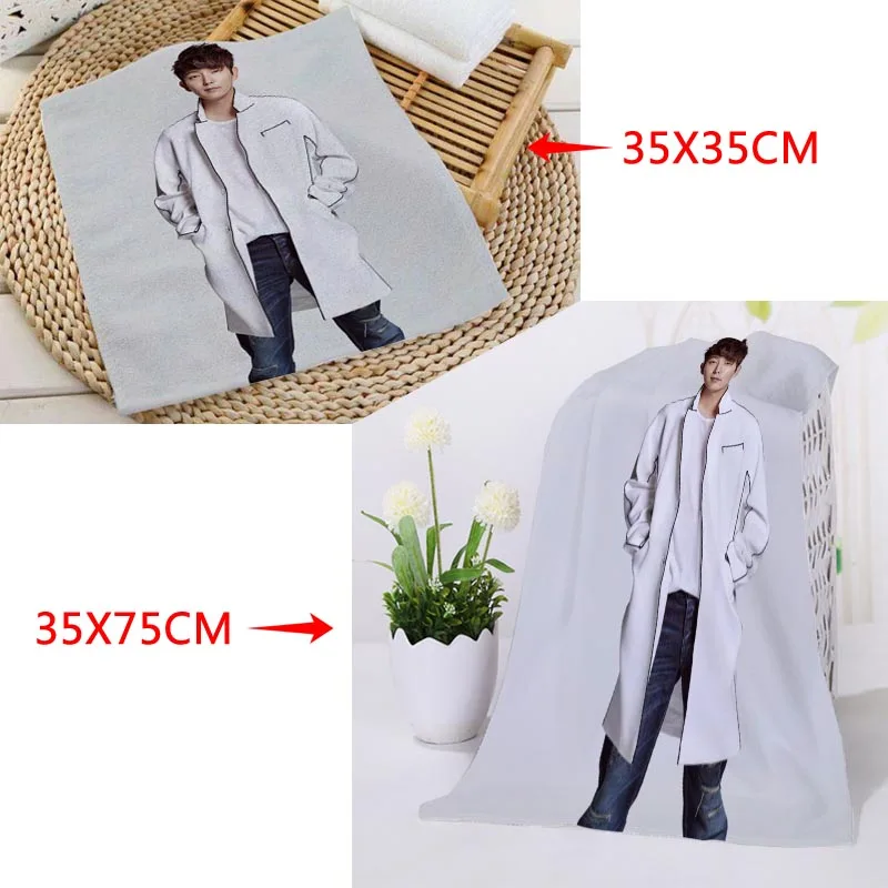 Новое поступление на заказ LEE JOON GI полотенце для лица с рисунком из микрофибры квадратные прямоугольные полотенца Размер 35x35 см 35x75 см - Цвет: 3