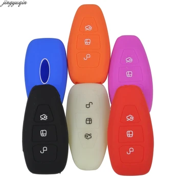 

10pcs/lot 3 Button Silicone Car Remote Key Fob Shell Cover Case For Ford Ranger C-Max B-Max Focus Galaxy Mondeo