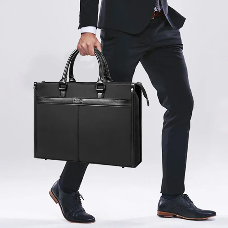 

Business Bag Shoulder Handbag Nylon Multifunction Waterproof Briefcase Laptop 15.6inch Office Bags For Men