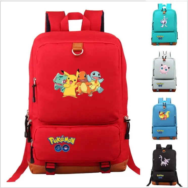 Mochilas модный рюкзак Pokemon Go, рюкзак для студентов, рюкзак для компьютера, школьные сумки, большая Вместительная дорожная сумка для ноутбука