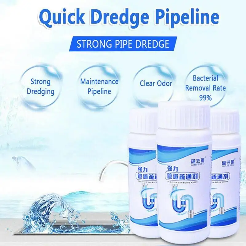 Sink Drain Bottled Powerful Cleaner Closestool Toilet Kitchen Deodorization Clogging Sewer Dredging Dredge Agent Pipe drain cleaner pipe dredging agent pipe cleaner pipe dredging tool