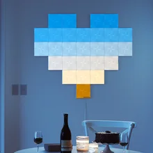 4PCS Touch Voice Control Night Light Changing With Music 16 Million Color Supports Touch Control Square Light