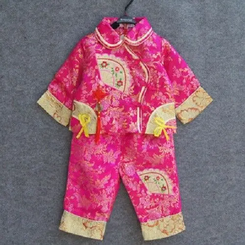 Национальная одежда для маленьких девочек костюм Hanfu Tang древний костюм нарядное платье костюм Одежда для маленьких девочек Одежда для новорожденных мальчиков