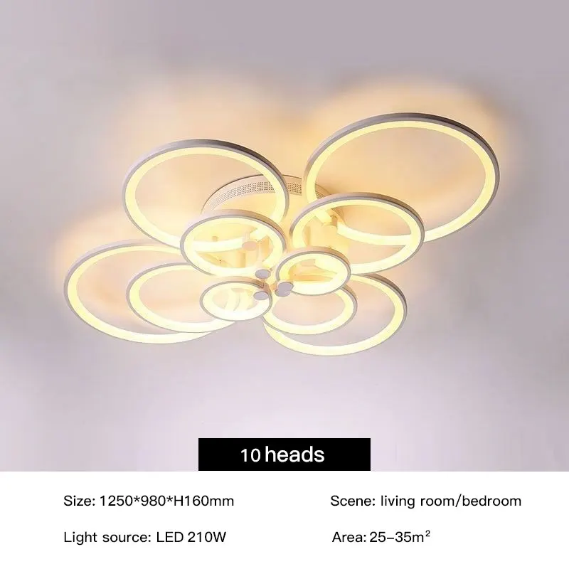 bedroom chandelier Modern Minimalist LED Chandelier For Living Room Bedroom Dining Kitchen Ceiling Light Smart Remote Control Round Ring Fixtures kitchen chandelier Chandeliers