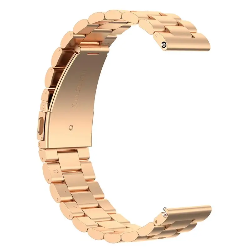 22 мм Универсальный ремешок для часов из нержавеющей стали для huawei Honor Magic Watch 2 - Цвет ремешка: Rose Gold