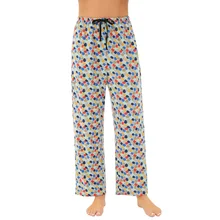 Для сна низ женщин с эластичной завязкой в талии гостиная сон Брюки с карманами удобные осенние дамы Домашняя одежда