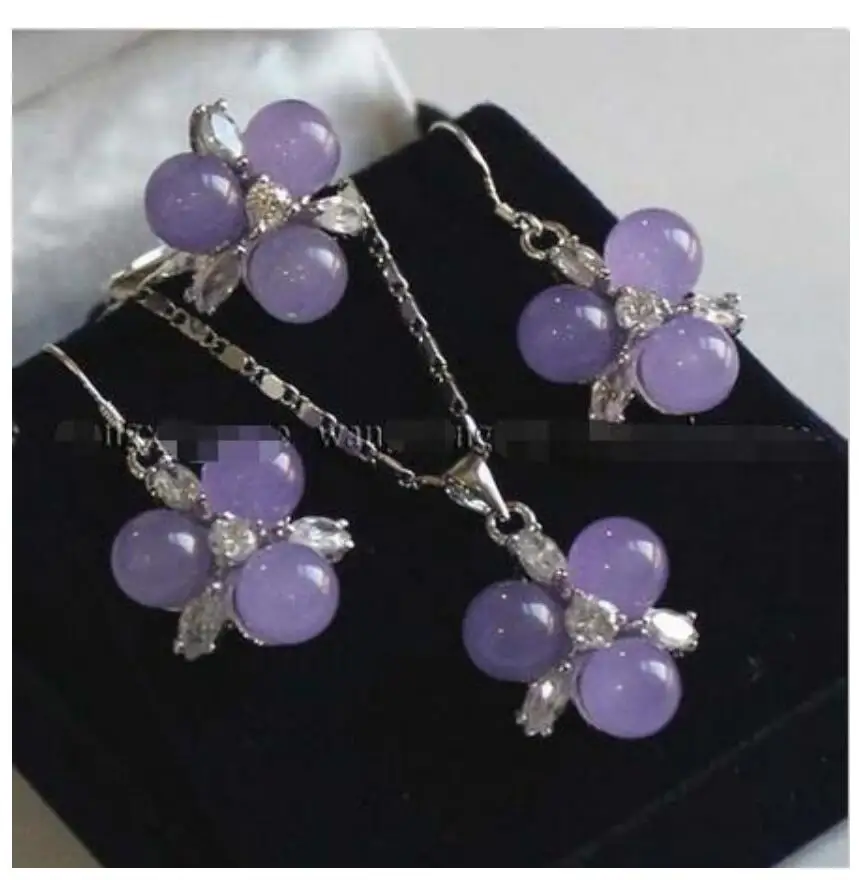 8mm Alexandrite Beads Earrings &amp Ring Necklace Pendant Set | Украшения и аксессуары