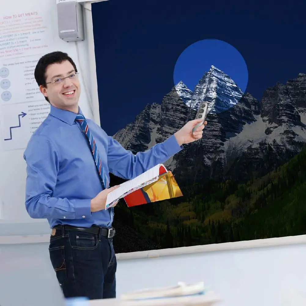 Presenter подсветка увеличенный светодиодный ЖК-дисплей беспроводной цифровой указатель Air mouse USB Перезаряжаемый Powerpoint презентация кликер r60