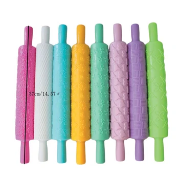 

8pcs/set Rolling Pin Embossing Baking Pastry Cake Roller Decorating Mold Tool rouleau a patisserie Cake Decorating Tools
