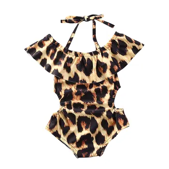 

Newborn Baby Girl One Piece Bikini Clothes Leopard Print Swimsuit Swimwear Beach Bikini Bathing Suit Outfits