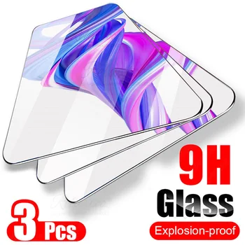 

3PCS 9H Tempered Glass For Huawei Honor 9X pro Screen Protector on for Honor hono 9x 9 x x9 honor9x pro 9xpro Protective Film HD