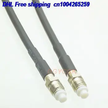 

EMS/ DHL 50pcs FME female jack to FME female jack straight RG58 Jumper pigtail 20" cable 22j