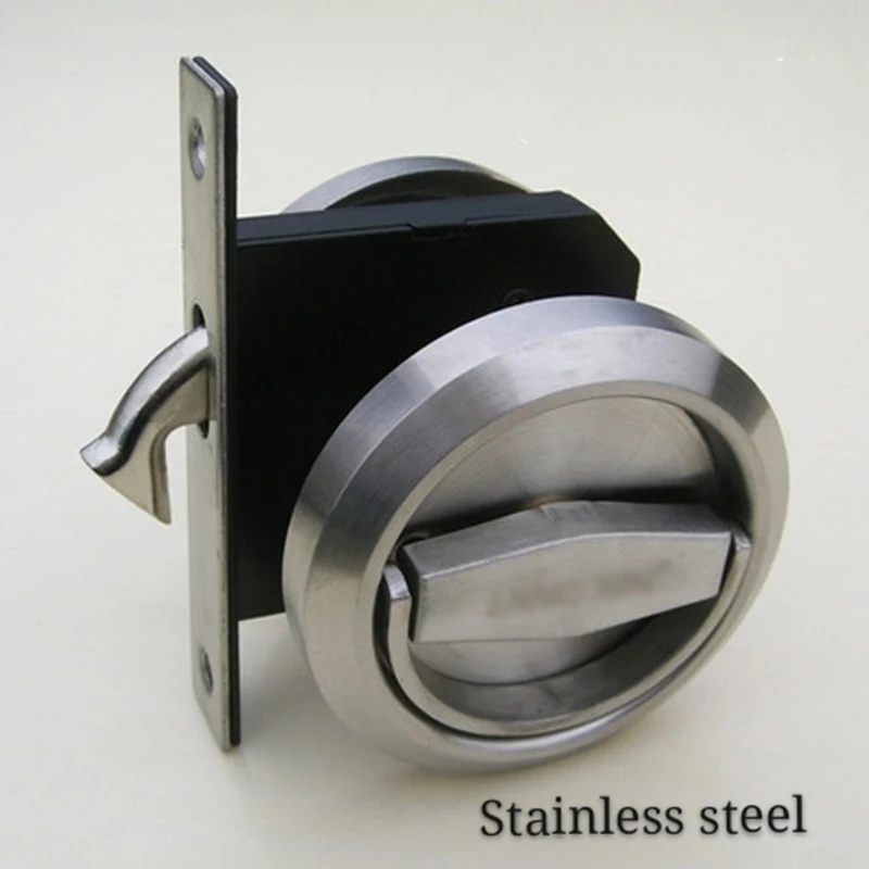 Stainless Steel Sliding Door Lock Kitchen Toilet Bathroom Folding Door