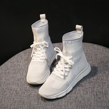 

Hip Hop Women Stretch Sock Boots Breathable Spring And Summer Platform Sneakers Comfortable Light Casual Shoes Woman Sneakers