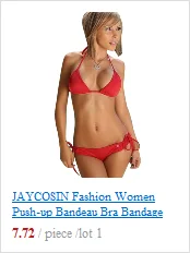 JAYCOSIN 2020 New Sexy girls Bikini Push-up Print Swimwear Women Push-up Bra Bikini Set Swimsuit Beach Bathing Swimwear 13#10 