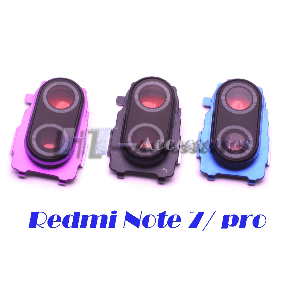 

Note7 For Xiaomi Redmi note 7 Camera Lens Glass Back Cover With Metal Frame Holder Replacement