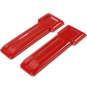 

Red Tailgate Bracket Hinge Trim Spare Tire Covers for 2007-2018 Jeep JK Wrangler & Unlimited