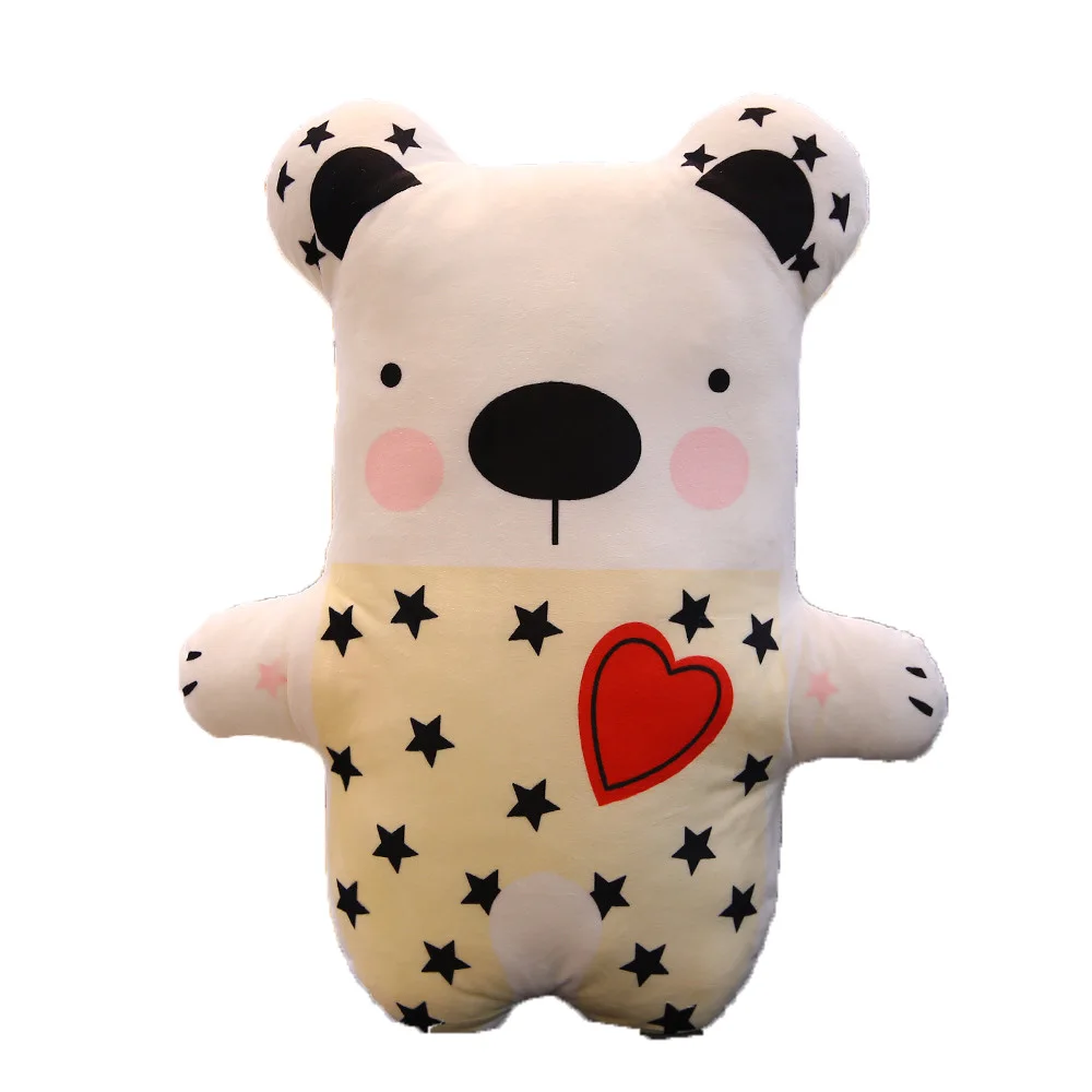 bear Yellow 1 ед. 50/80 см Прекрасный "Медведь", "Кролик", "персонажа из мультфильма; мягкая держать подушки мягкие животные плюшевые игрушки успокоительная кукла детские праздничные подарки - Цвет: bear Yellow