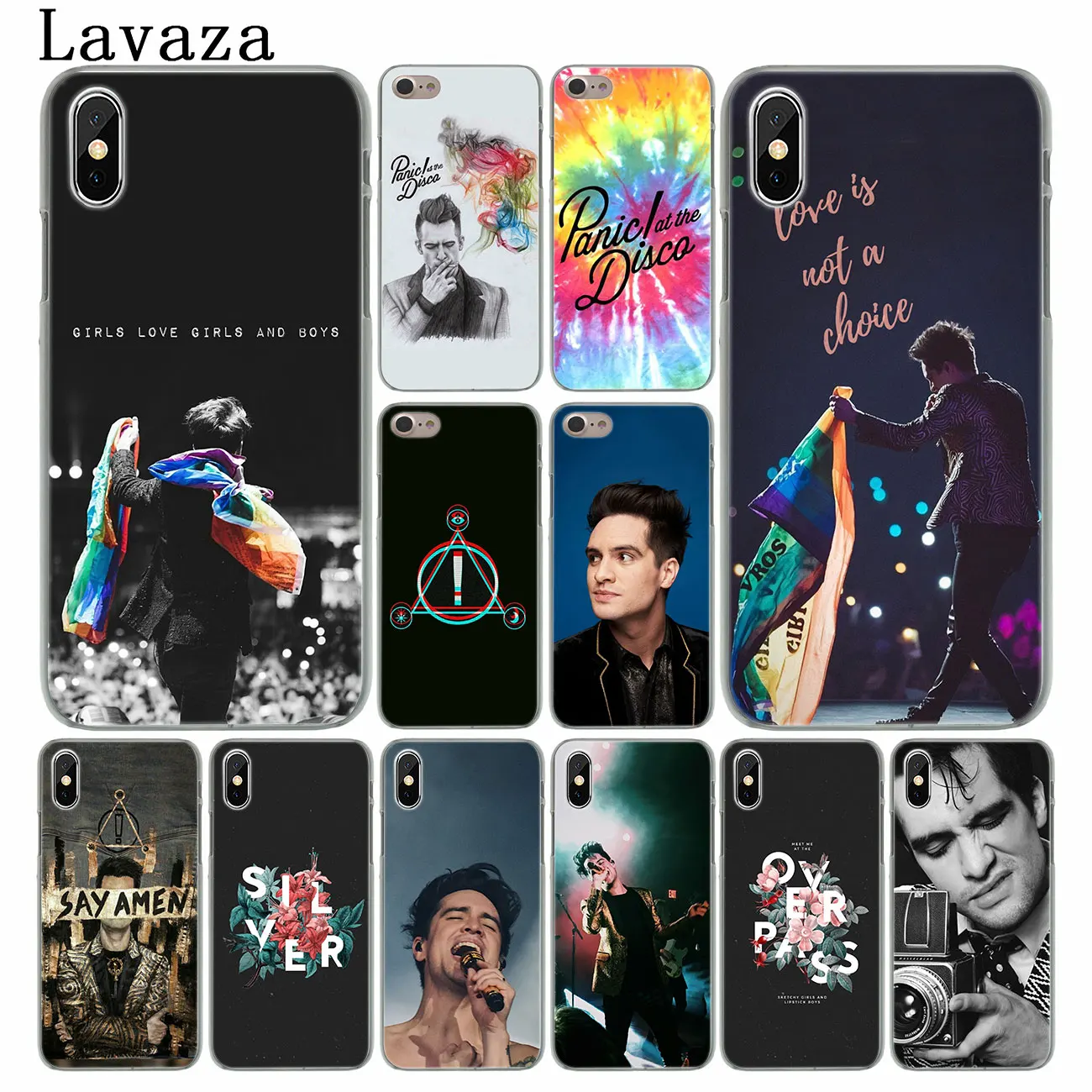 Lavaza Паника! Жесткий чехол для телефона Panic At Disco iPhone XR XS X 11 Pro Max 10 7 8 6S 5 5S SE 4S 4 |