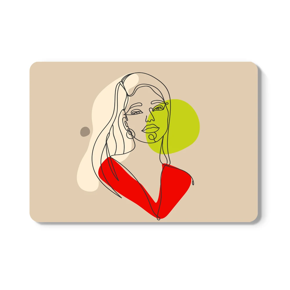 3D Printing Abstract Lines Woman Case For Macbook Air 13 A2337 A2179 A2338 2020 M1 Chip Pro 12 11 15 A2289 Mac book Pro 16 A2141