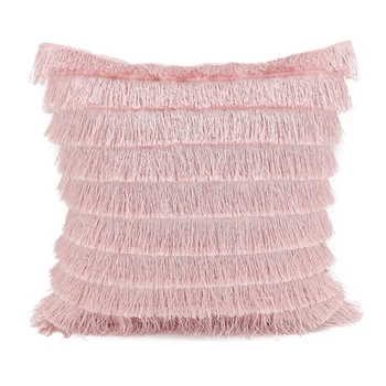 

40CM New pink lovely tassel ball plush Cushion cushion cover pillow square beauty sofa bed home car mat wholesale FG1152-2