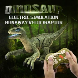 Jouet de Simulation de dinosaure RC Jurassic, Dino électrique marchant, télécommande, Velociraptor Dragon, jouets pour enfants, cadeaux de noël 