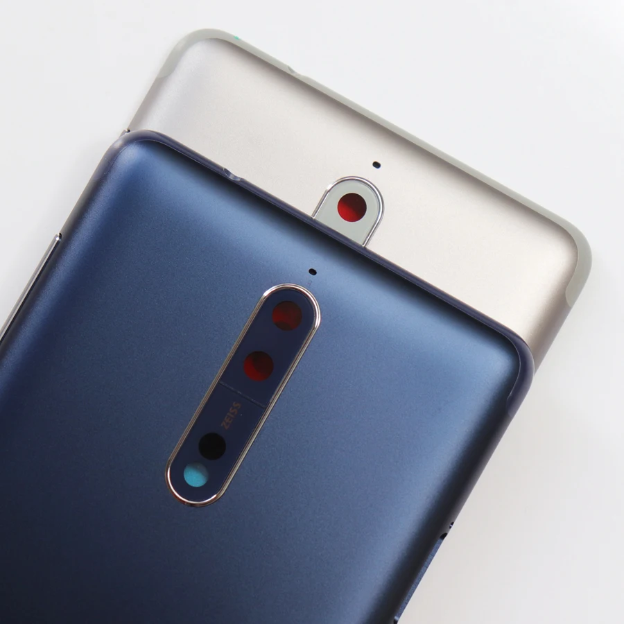 Алюминиевый корпус для Nokia 8 батарейный Корпус задняя крышка чехол Замена с объективом камеры, кнопка регулировки громкости